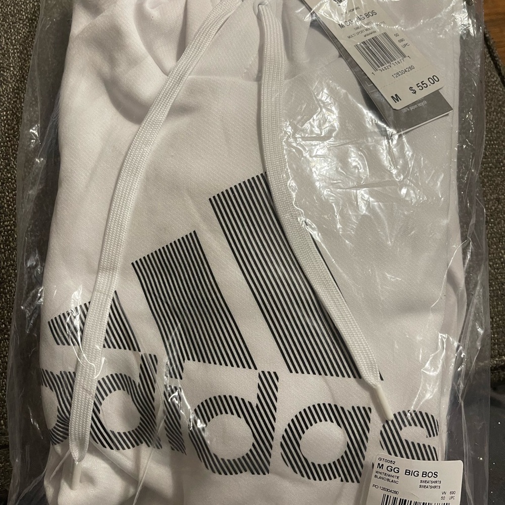 Adidas Men’s Team Fleece Logo Hoodie Size M